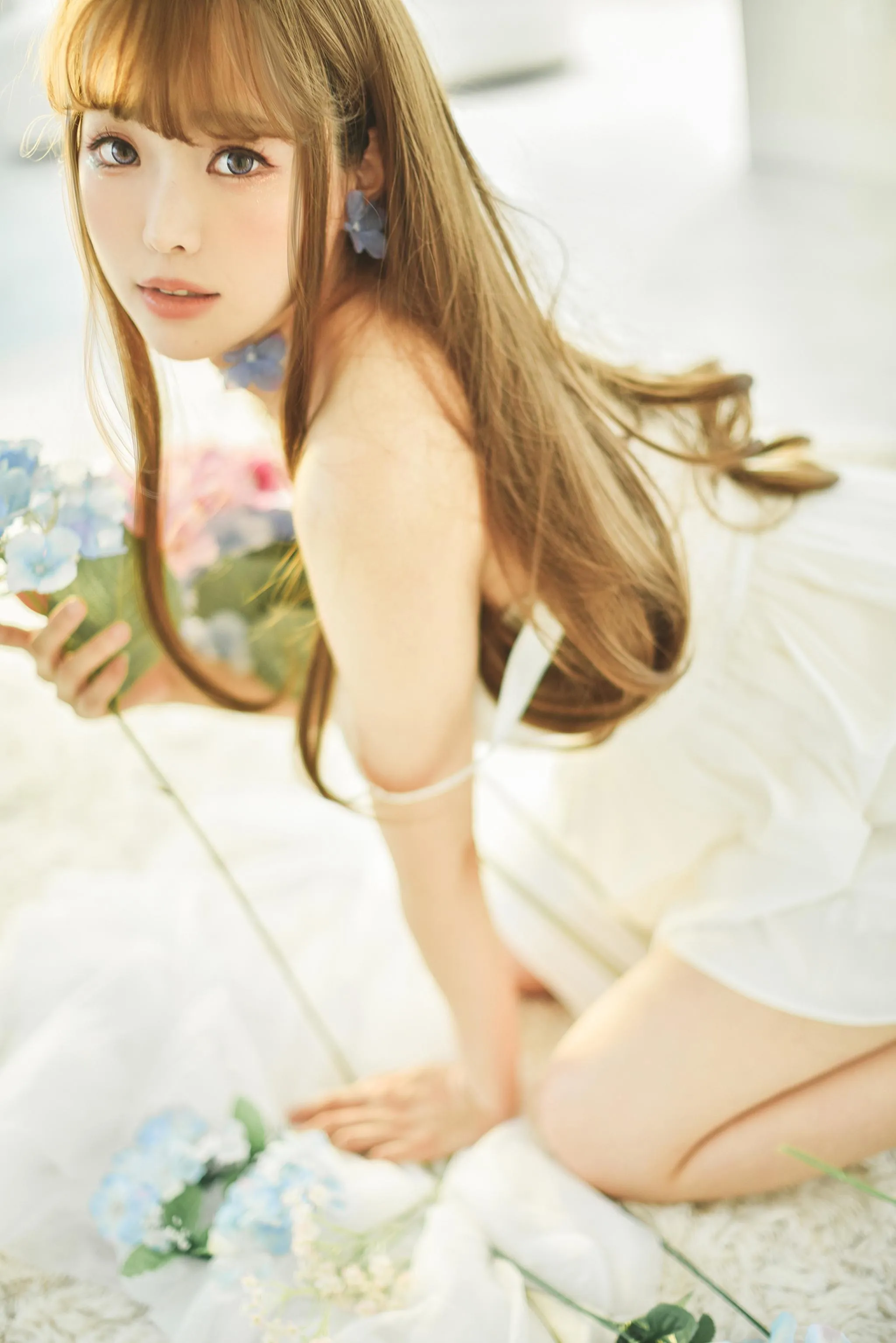 ElyEE子 – NO.76 White Dress [22P]插图1